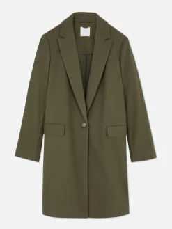 Abrigo Clásico De Botonadura Simple