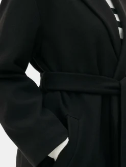 Abrigo Cruzado Con Cinturón