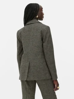 Americana En Tejido De Espiga Rita Ora