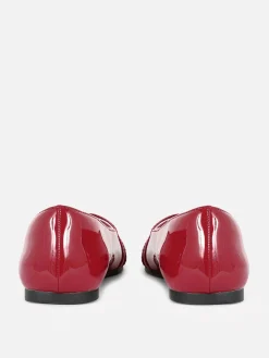 Bailarinas De Charol Con Puntera Afilada