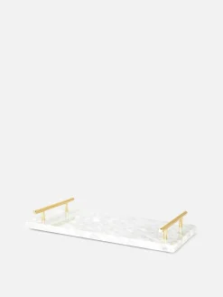 Bandeja Para Servir De Mármol Con Asas