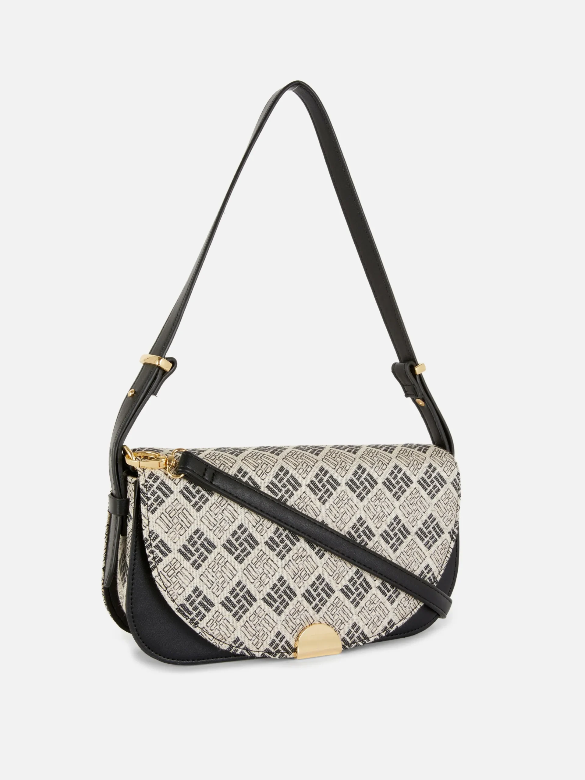 Bandolera Con Solapa Y Monogramas