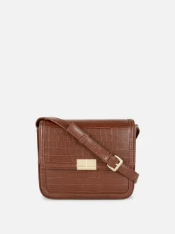 Bandolera De Piel De Cocodrilo De Imitación