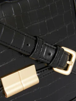 Bandolera De Piel De Cocodrilo De Imitación