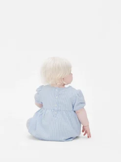 Blusa Con Vuelo Fruncida A Rayas