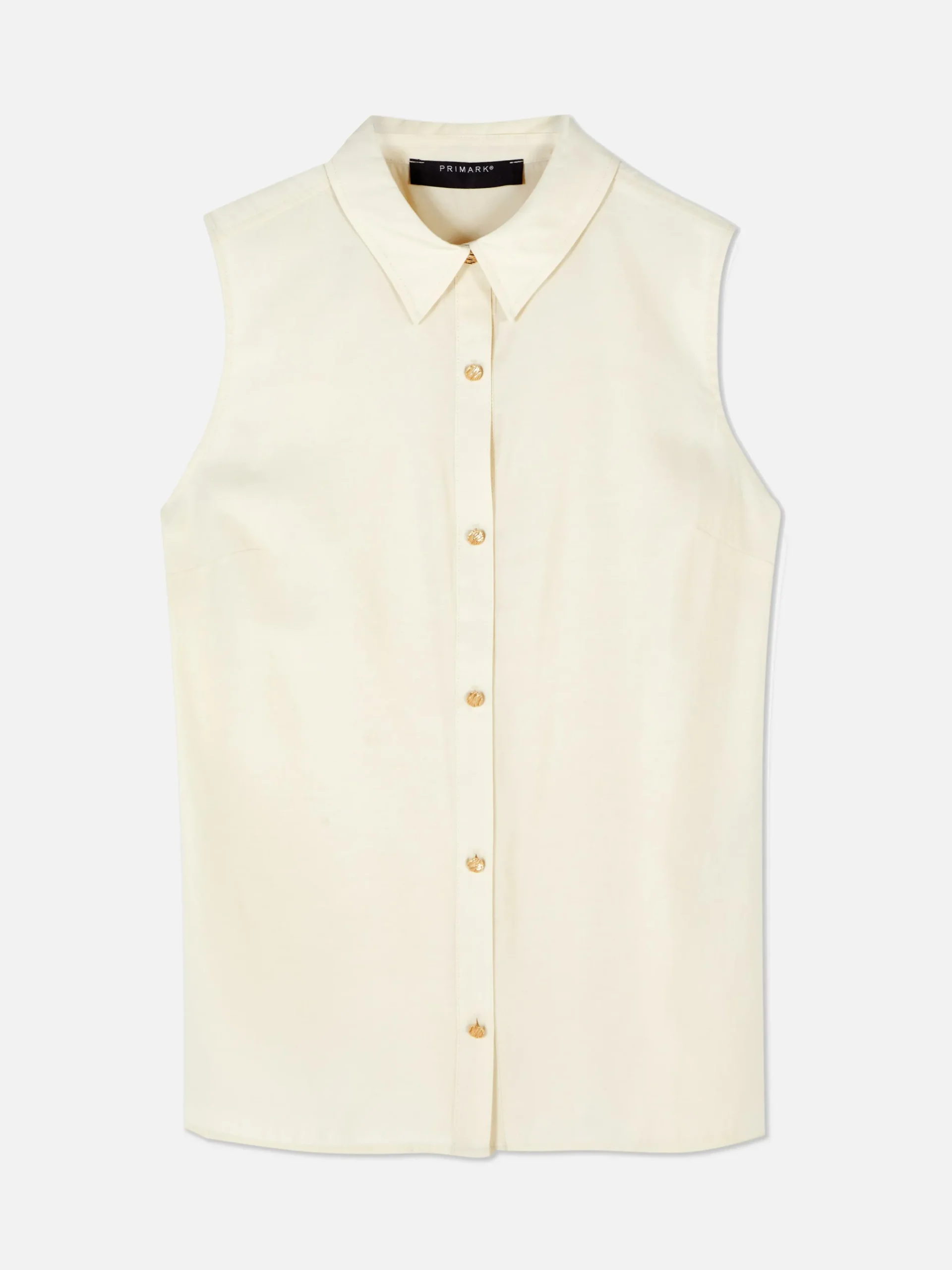 Blusa Sin Mangas Con Botones