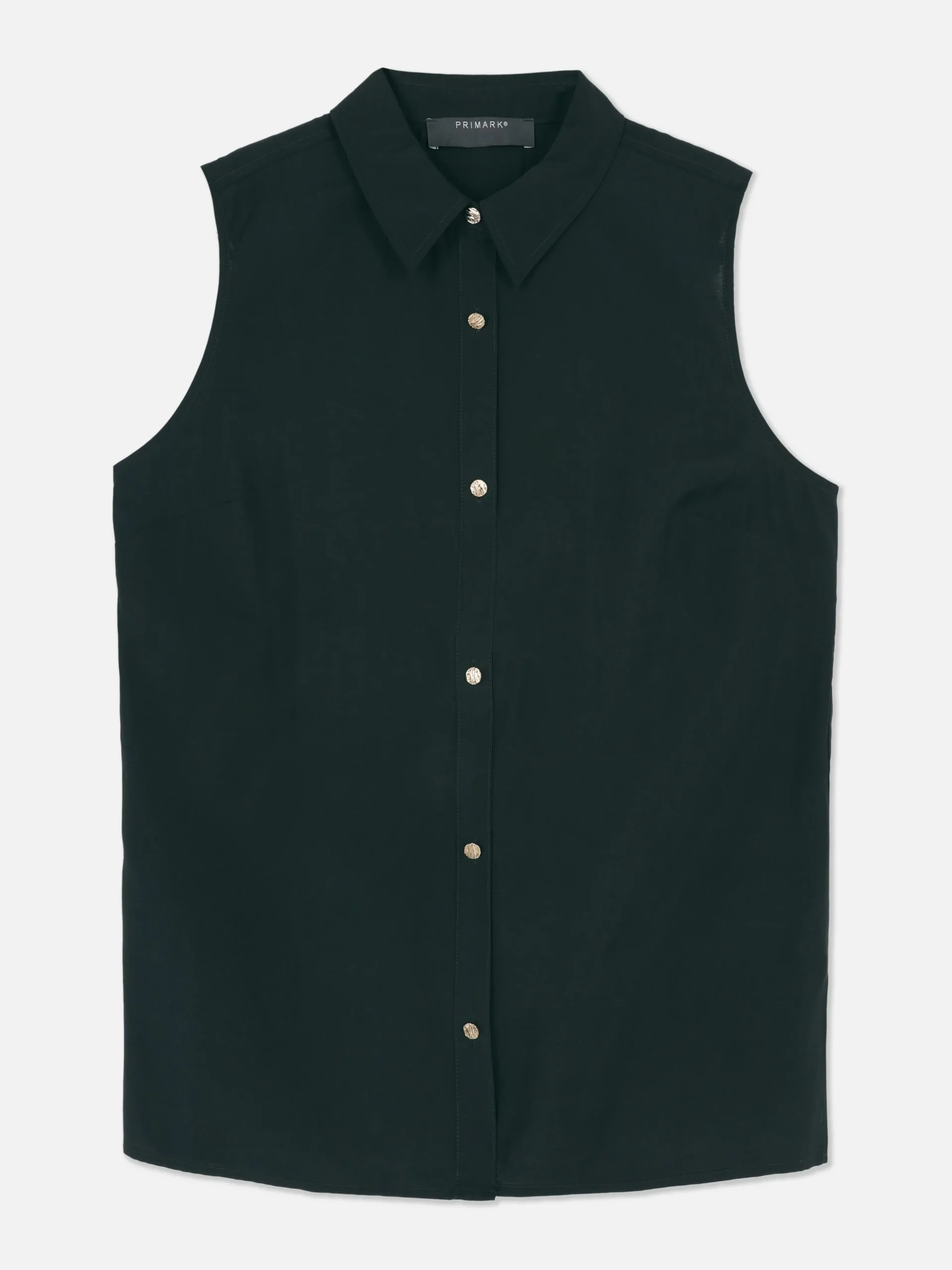 Blusa Sin Mangas Con Botones