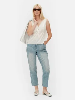 Blusa Sin Mangas Con Escote De Pico