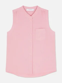 Blusa Tipo Túnica Sin Mangas