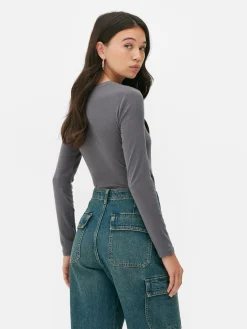 Body Acanalado De Tacto Suave