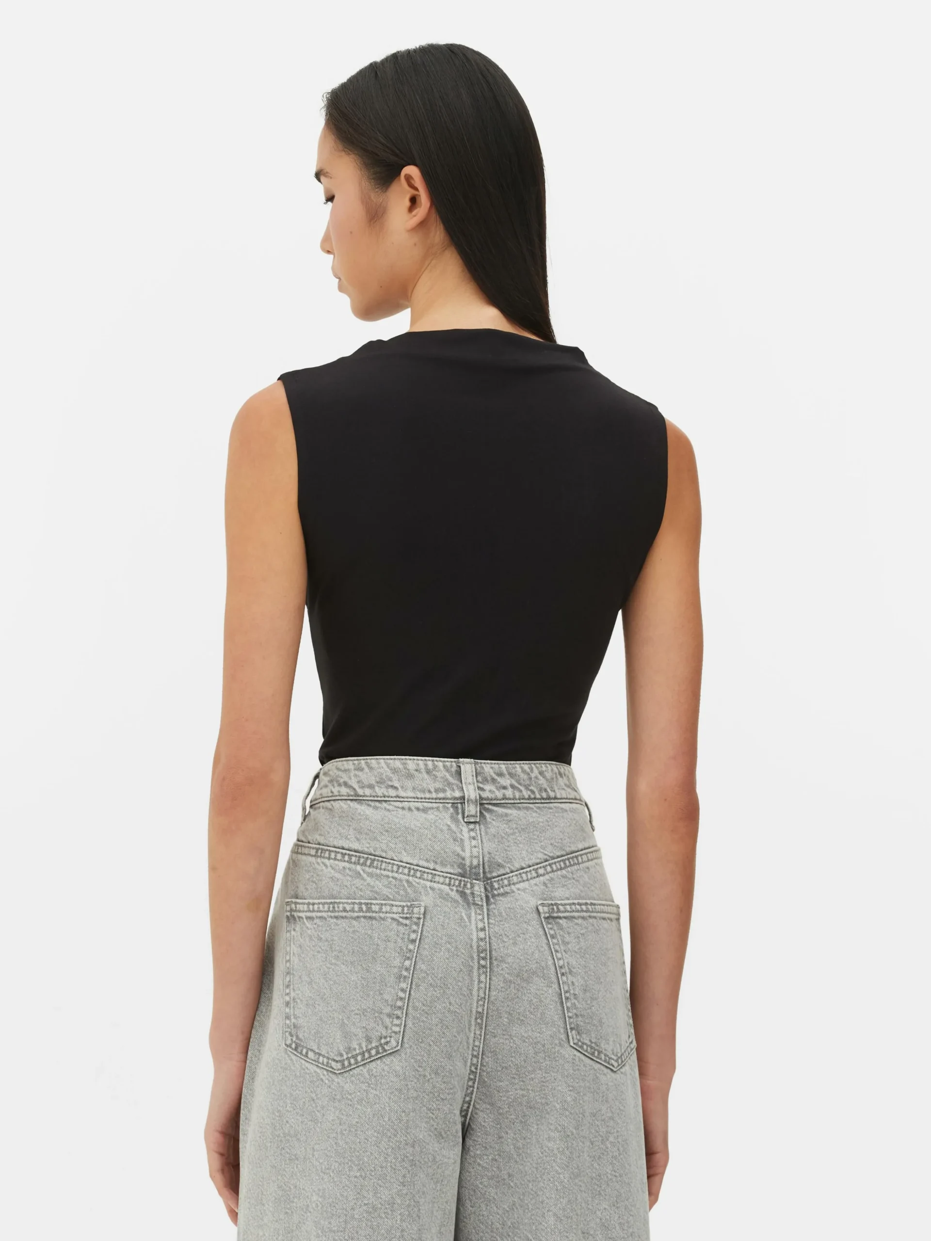 Body De Cuello Alto Sin Mangas