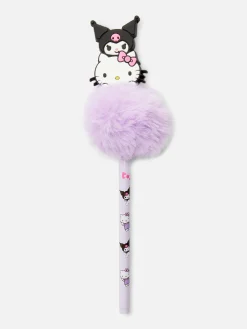 Bolígrafo De Hello Kitty Y Kuromi Con Pompón