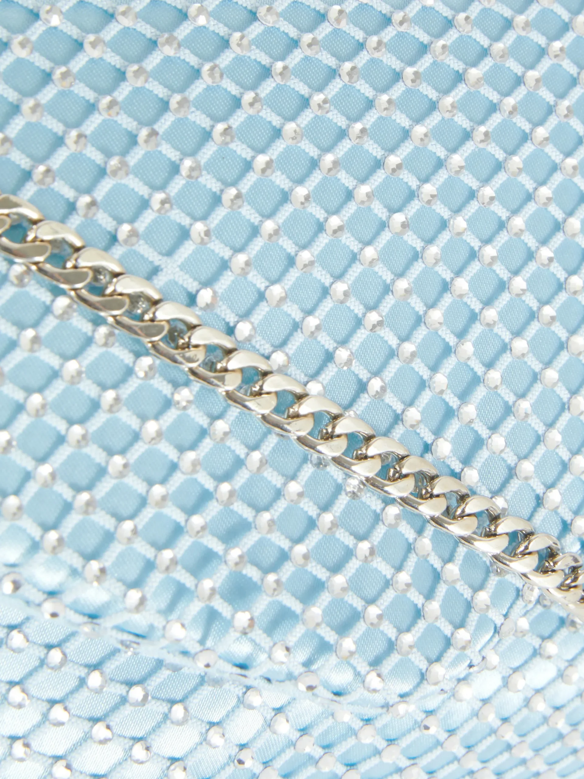 Bolso Bandolera Con Malla De Strass