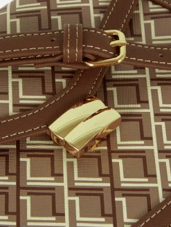 Bolso Saddle Con Monograma Gráfico