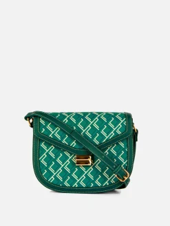 Bolso Saddle Con Monograma Gráfico