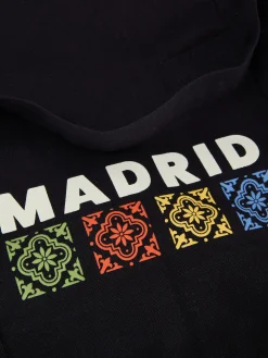 Bolso Shopper De Lona Extragrande Con Diseño Urbano