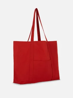 Bolso Shopper De Lona Extragrande