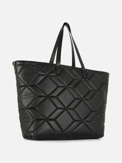 Bolso Shopper De Piel Sintética Acolchada