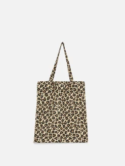 Bolso Tote Con Estampado Animal