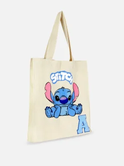 Bolso Tote Con Inicial De Stitch De Disney