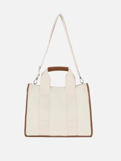 Bolso Tote De Lona De Tamaño Medio