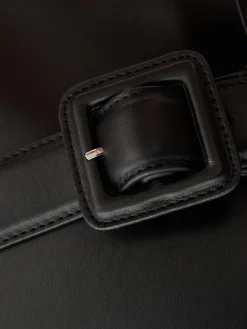 Bolso Tote Tipo Bombonera De Piel Sintética