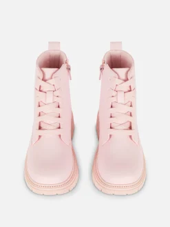 Botas Con Cremallera Y Suela Gruesa