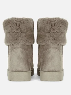 Botas Con Forro De Pelo Sintético