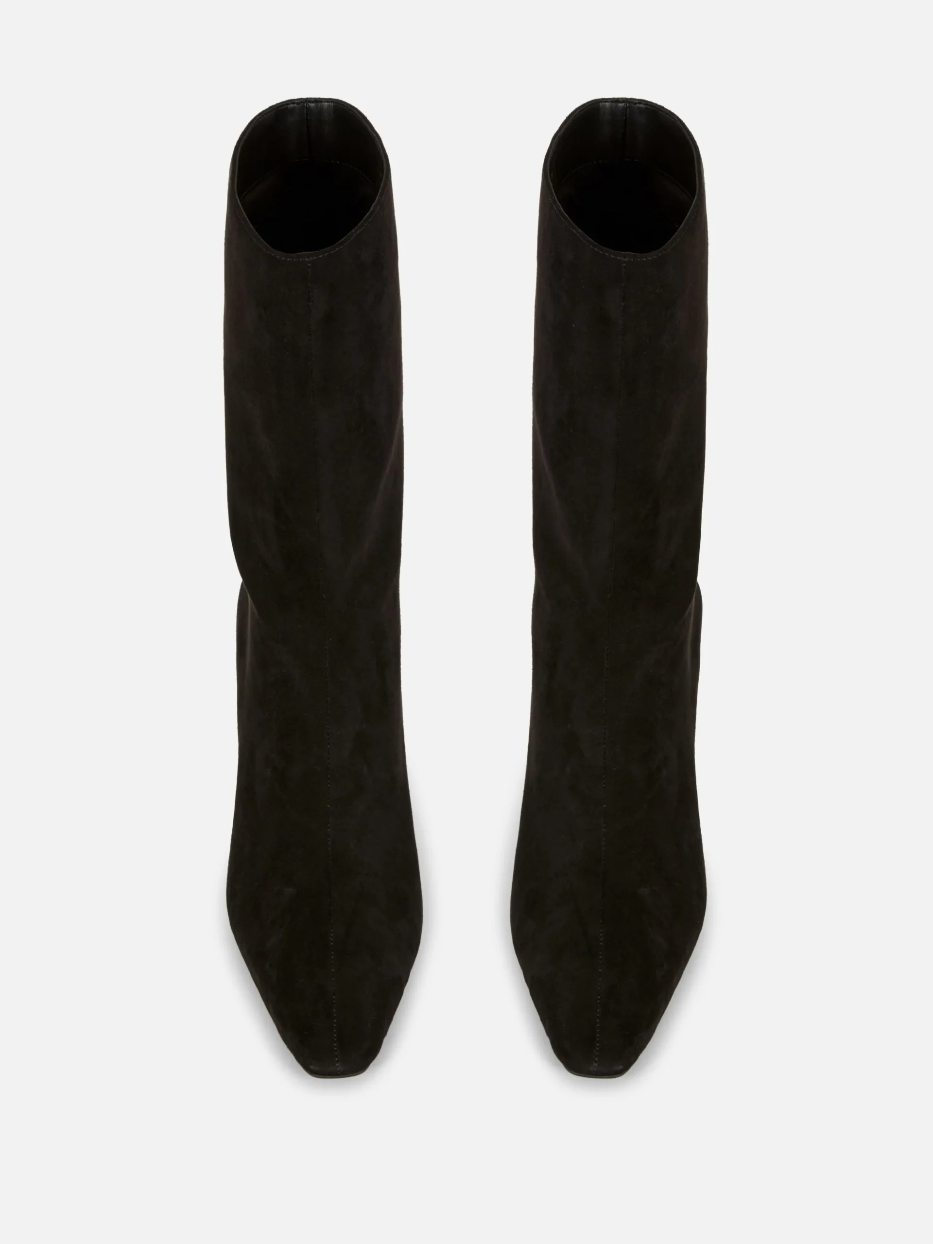 Botas De Antelina Con Tacón De Aguja