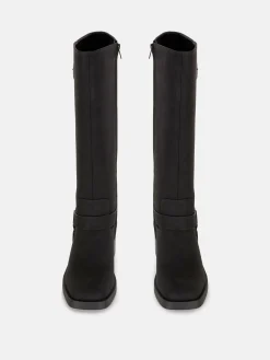 Botas De Motorista De Punta Cuadrada