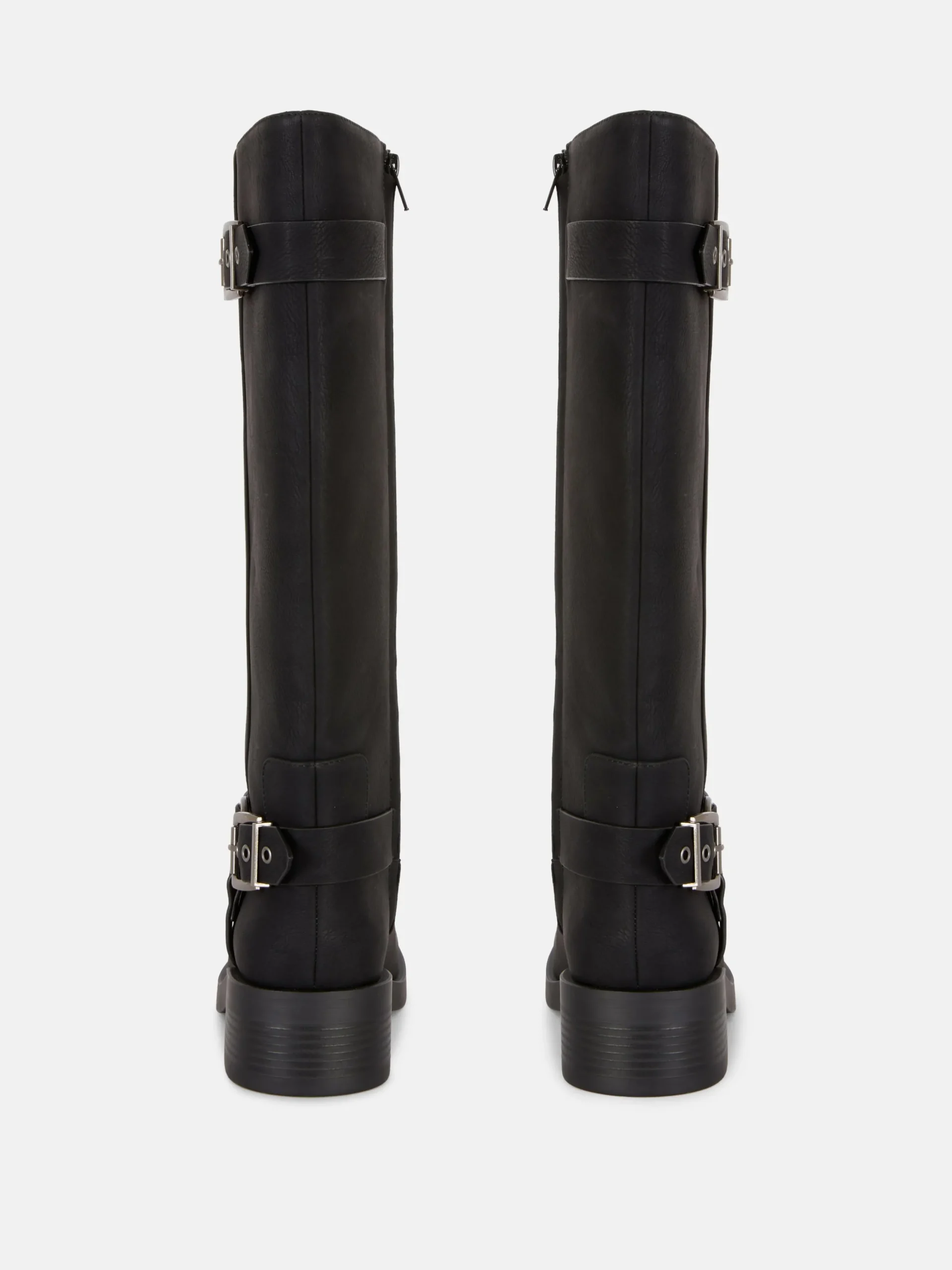 Botas De Motorista De Punta Cuadrada