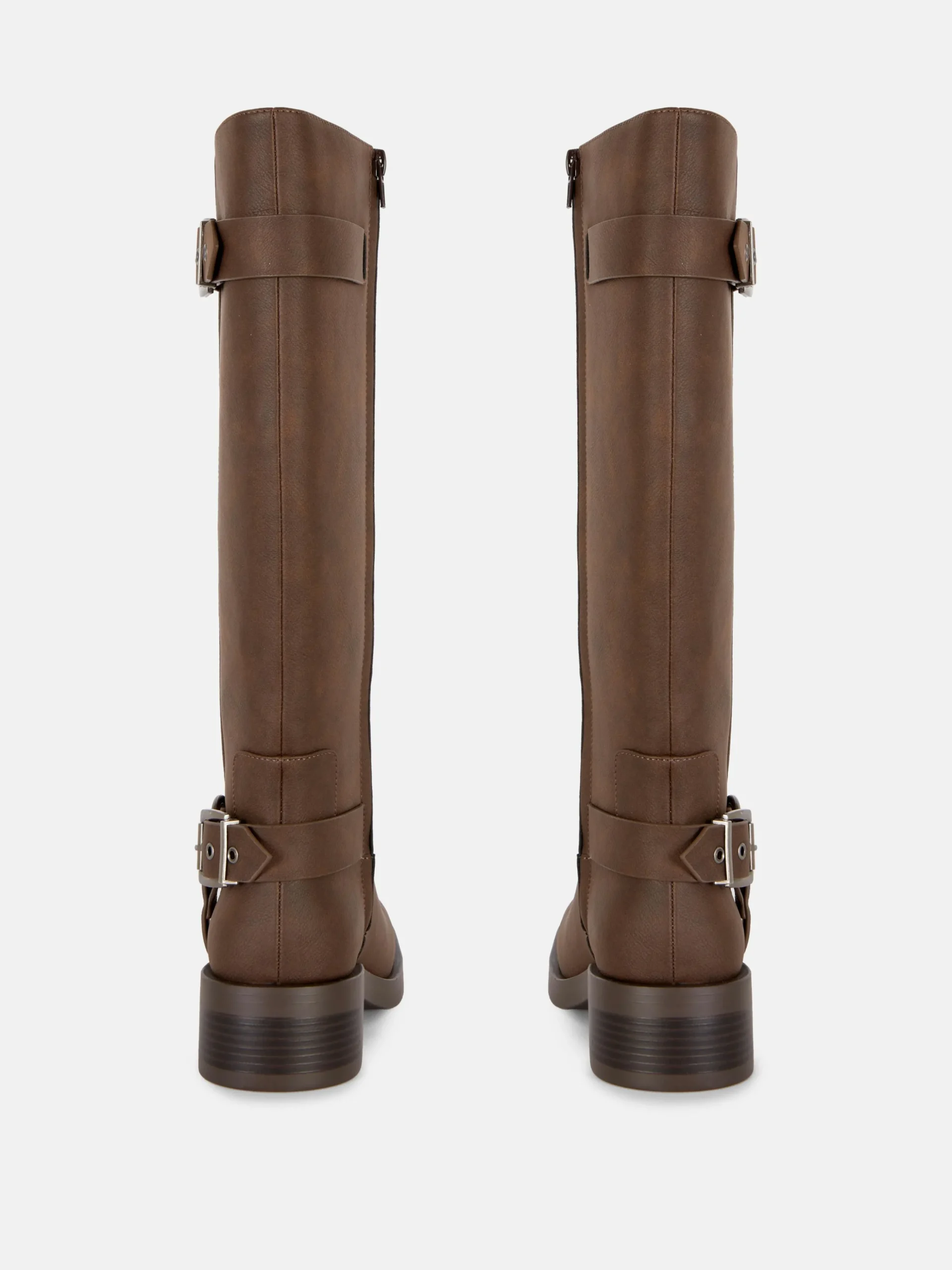 Botas De Motorista De Punta Cuadrada