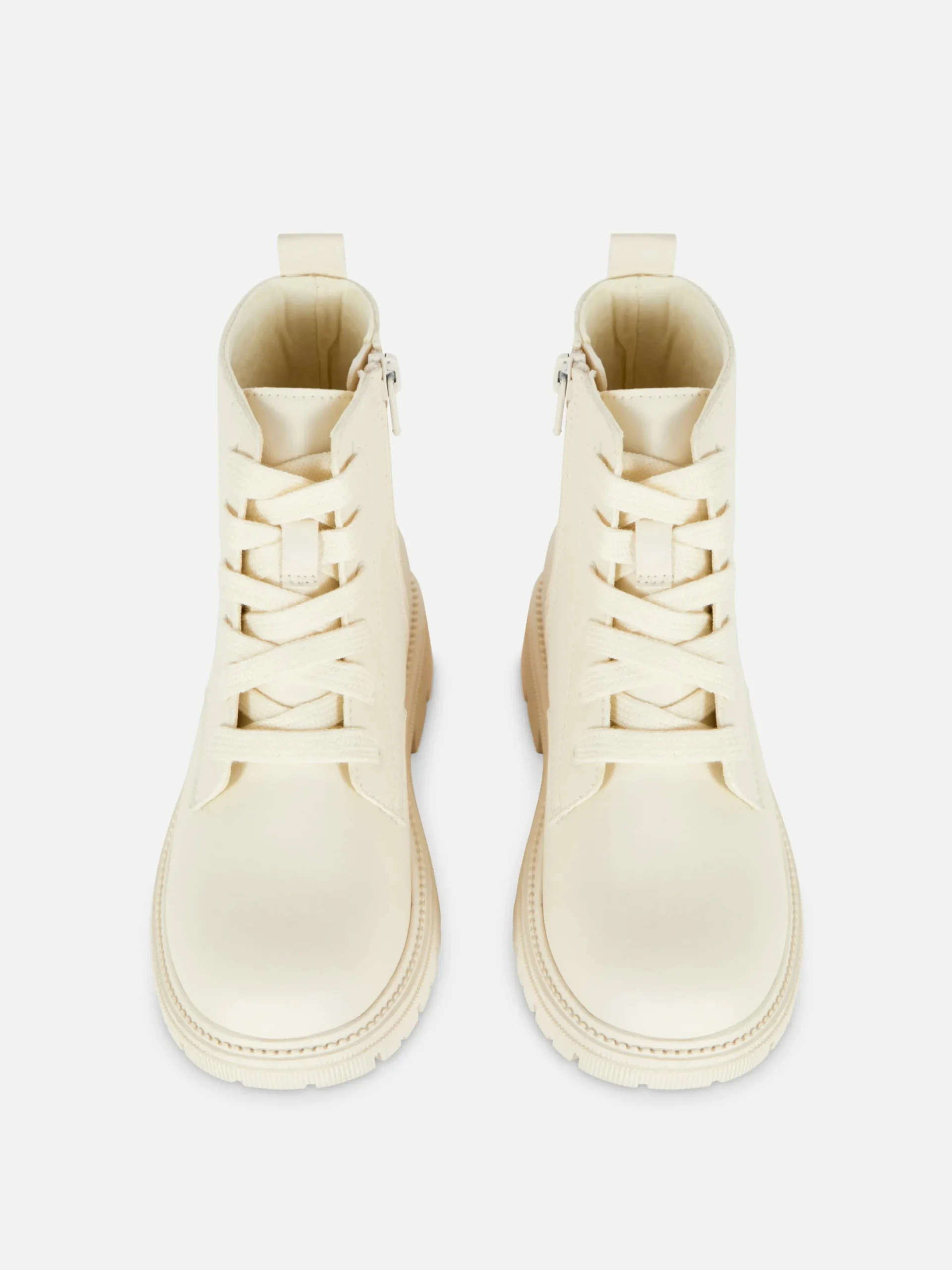 Botas De Suela Gruesa Y Cremallera Lateral