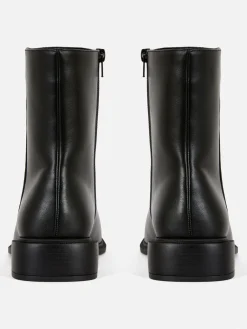 Botines Con Punta Cuadrada