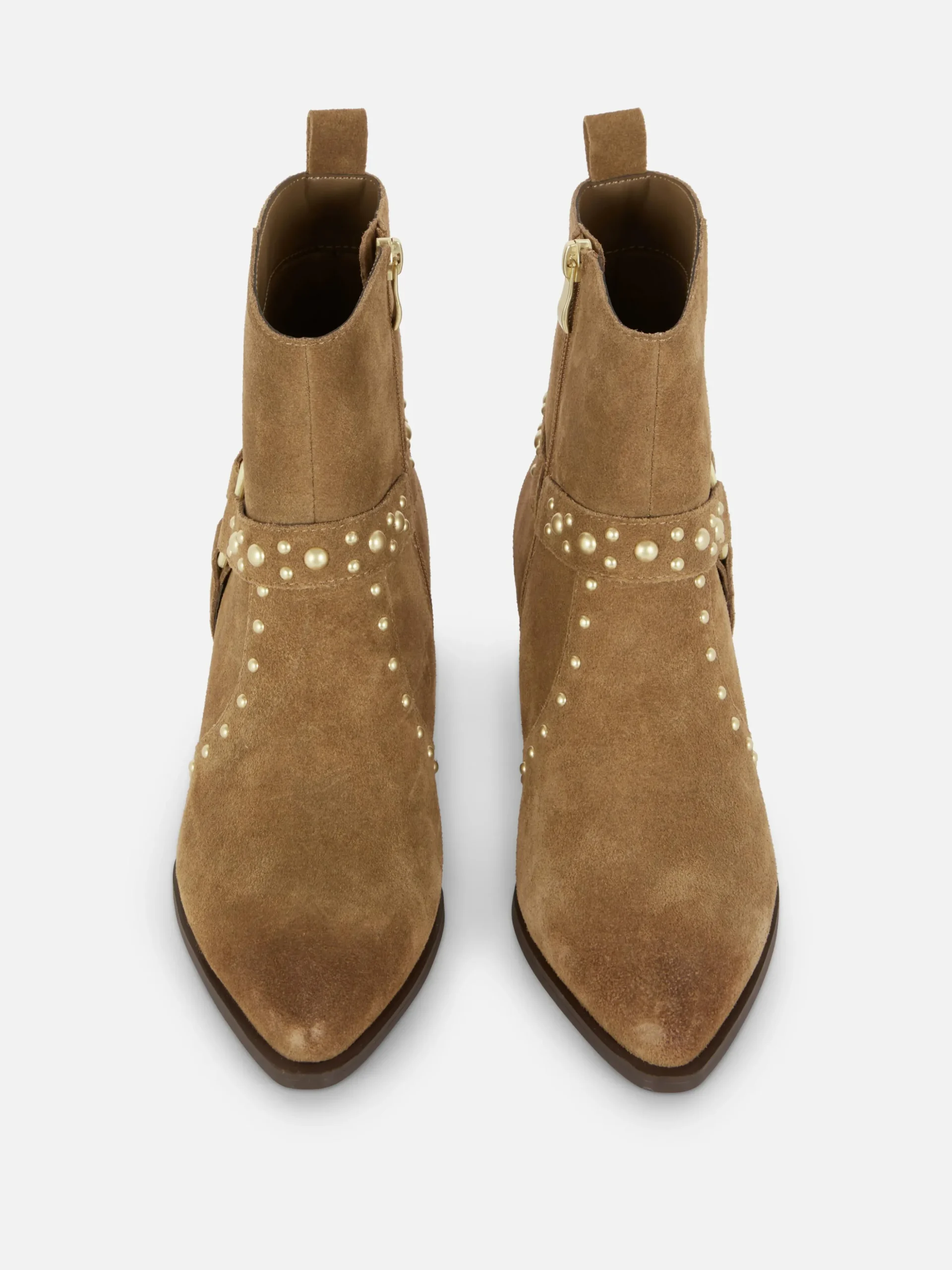 Botines De Antelina Con Tachuelas De Rita Ora