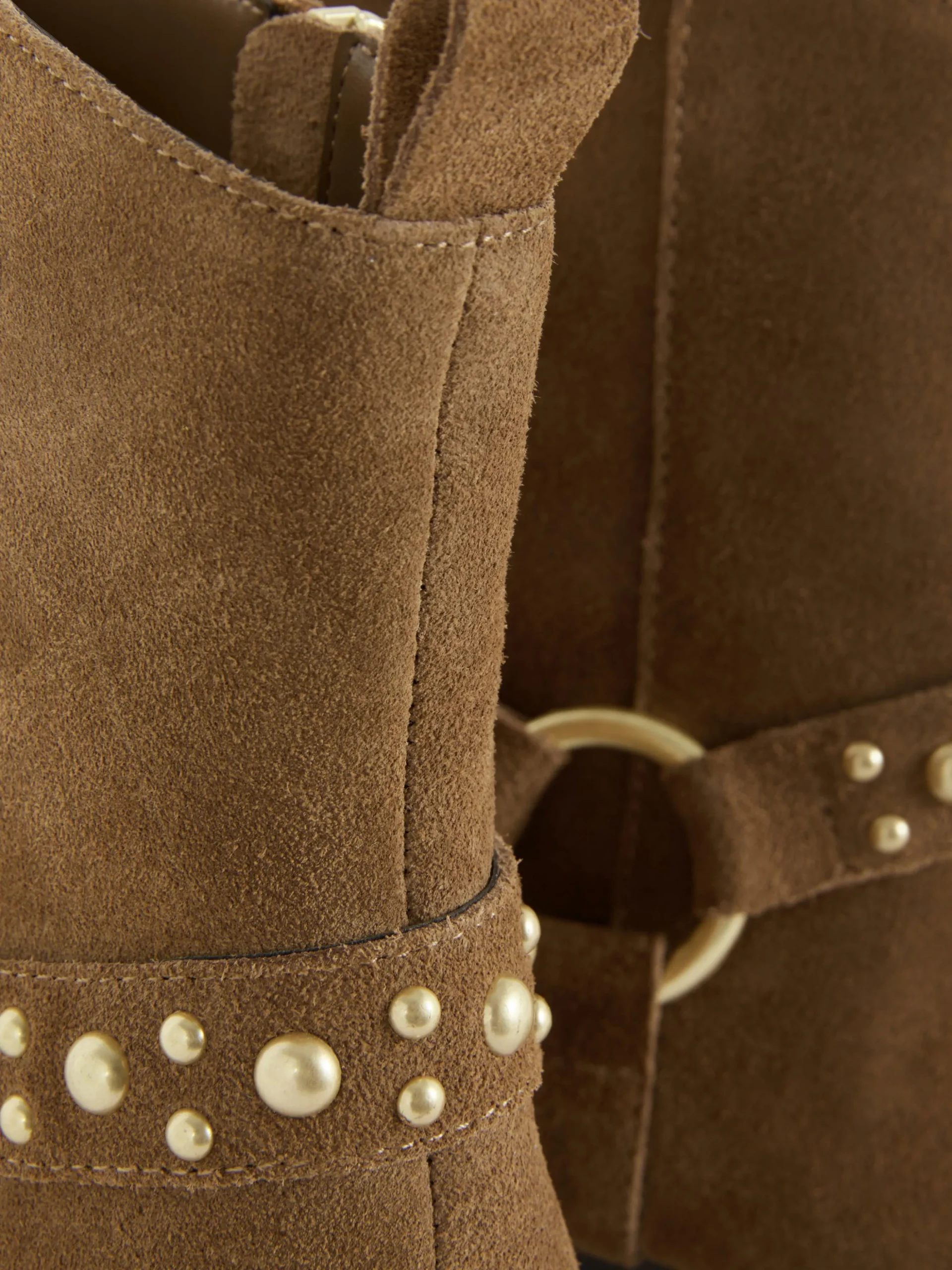 Botines De Antelina Con Tachuelas De Rita Ora