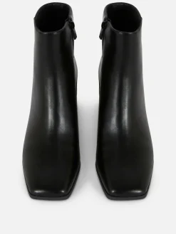 Botines De Tacón Grueso