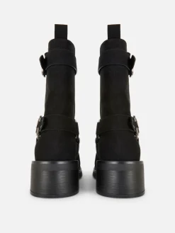 Botines Moteros De Antelina