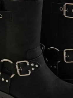 Botines Moteros De Antelina