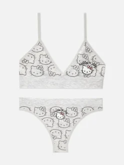 Bralette Y Tanga Sin Costuras De Hello Kitty