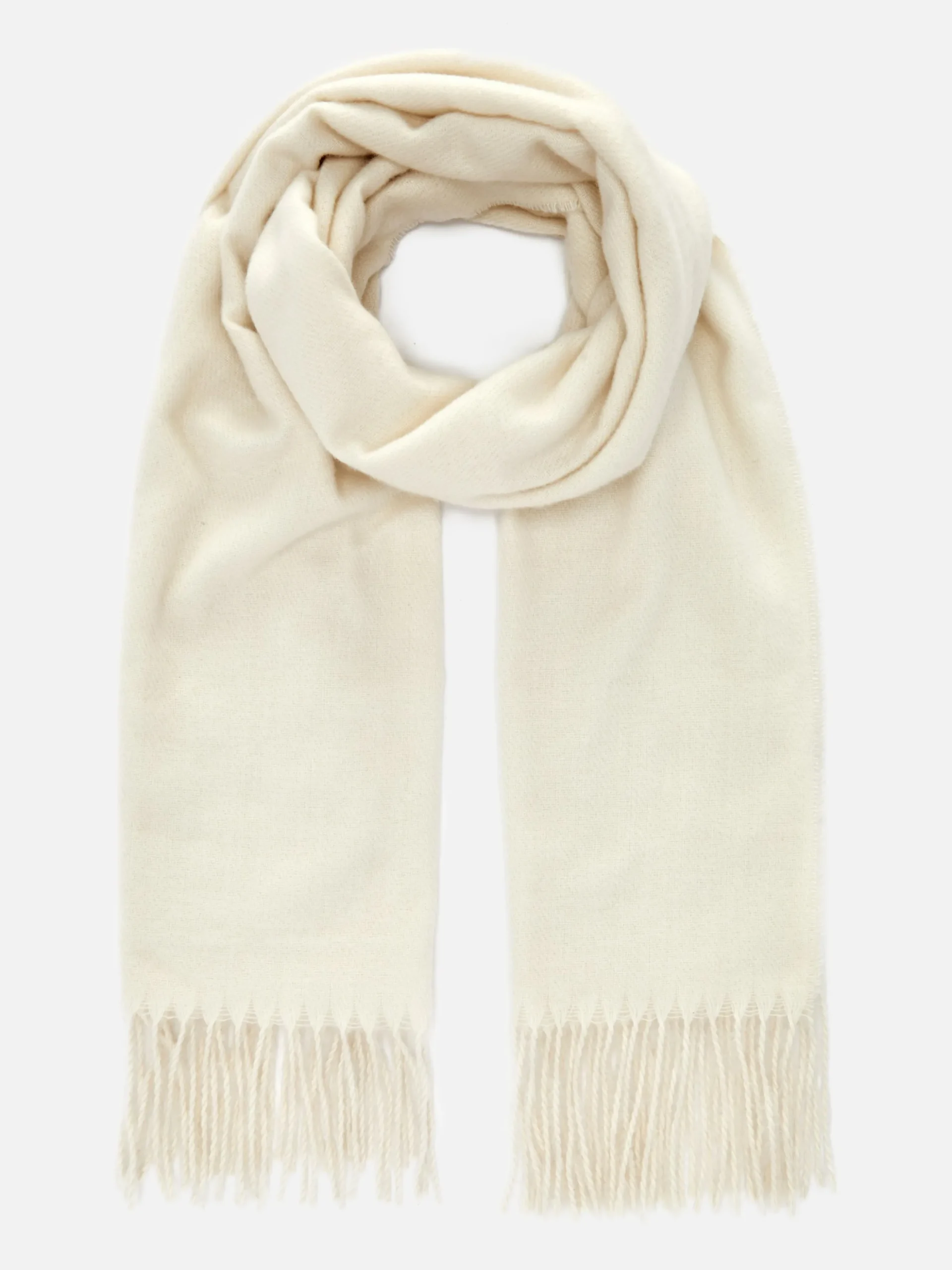 Bufanda Básica Con Borlas En Los Bordes