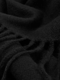 Bufanda Básica Con Borlas En Los Bordes