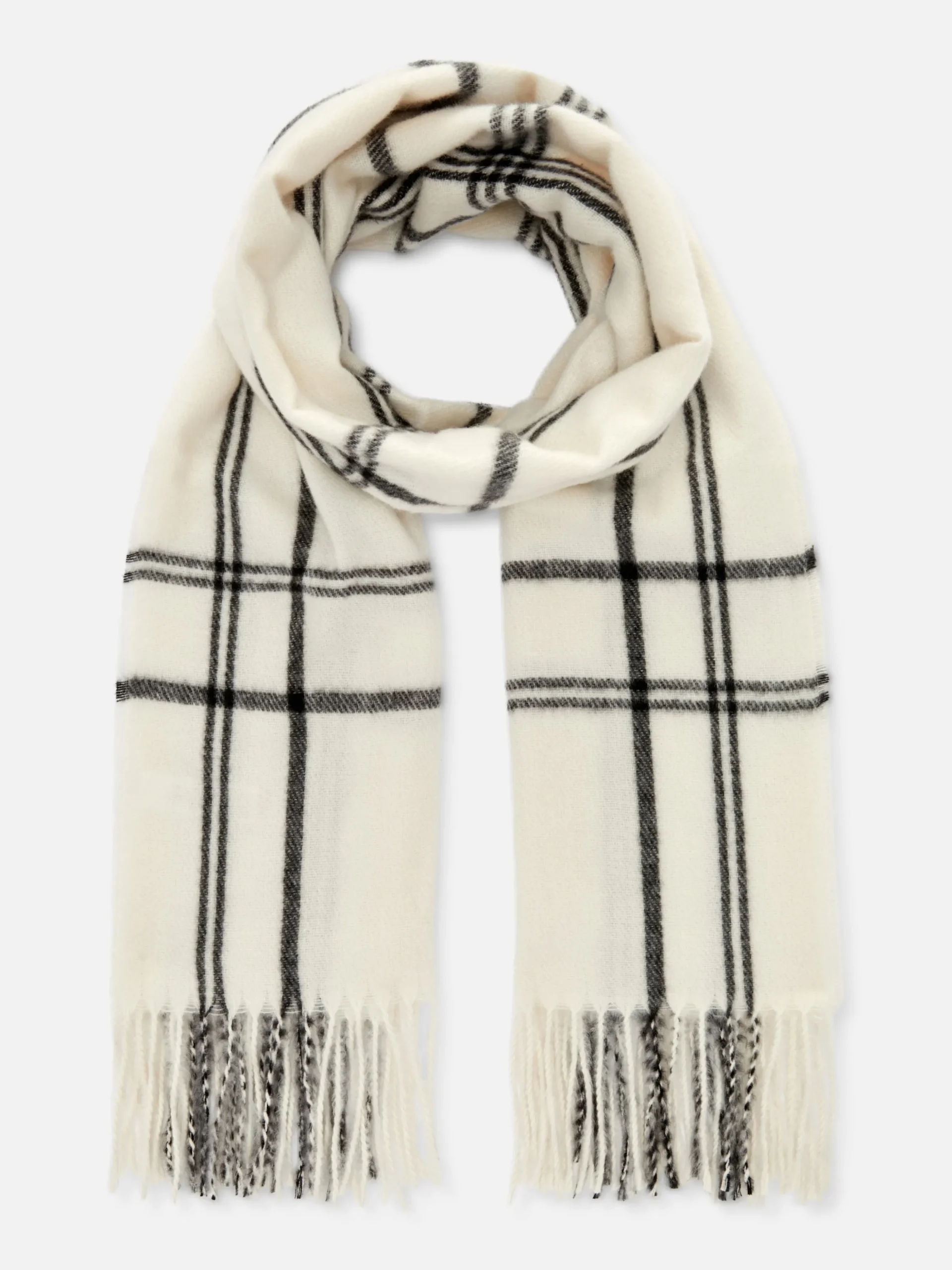 Bufanda Con Ribete De Borlas