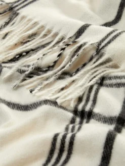 Bufanda Con Ribete De Borlas