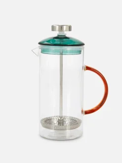 Cafetera Francesa De Vidrio De Color