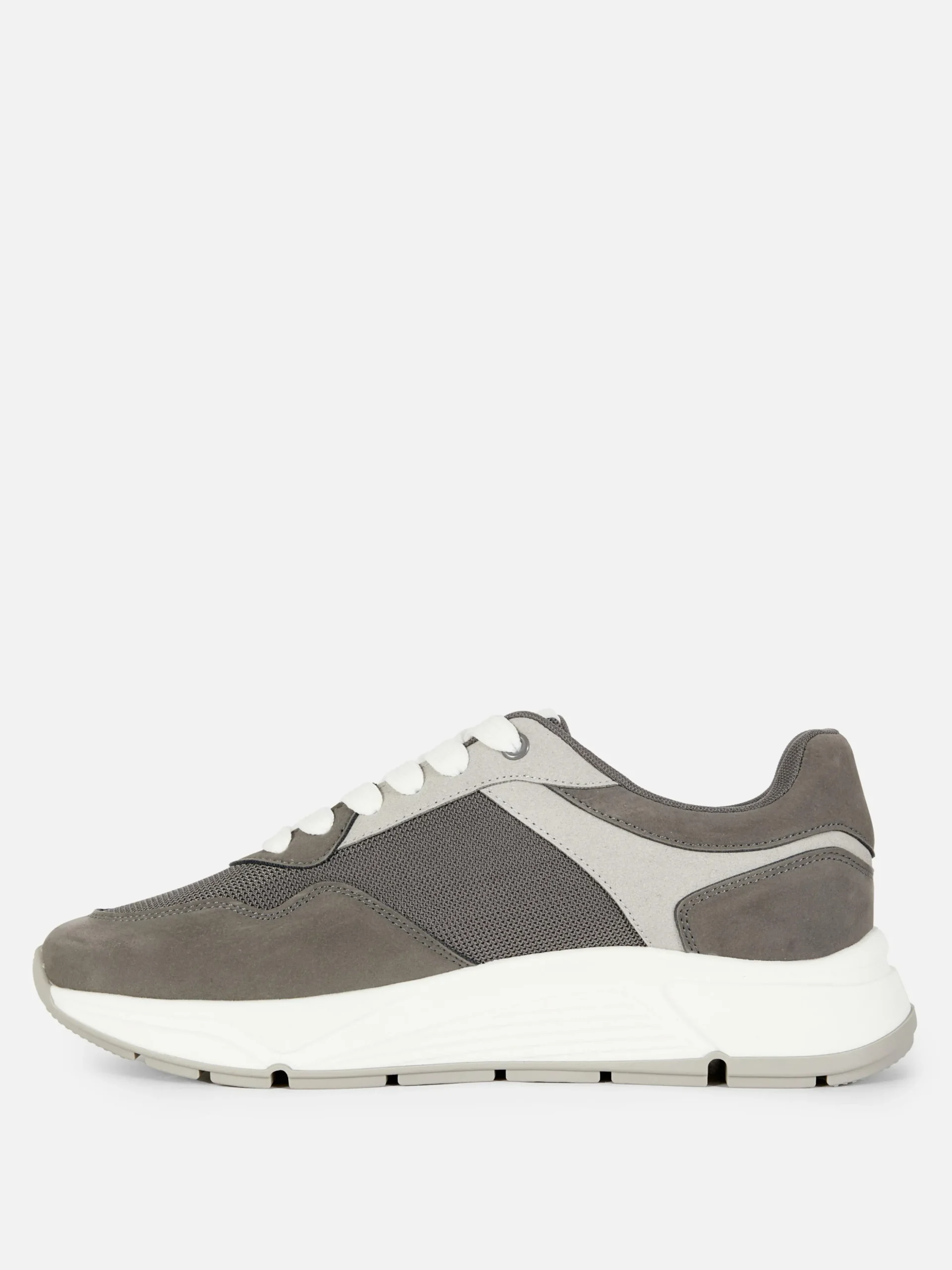 Calzado Deportivo De Suela Gruesa Con Paneles