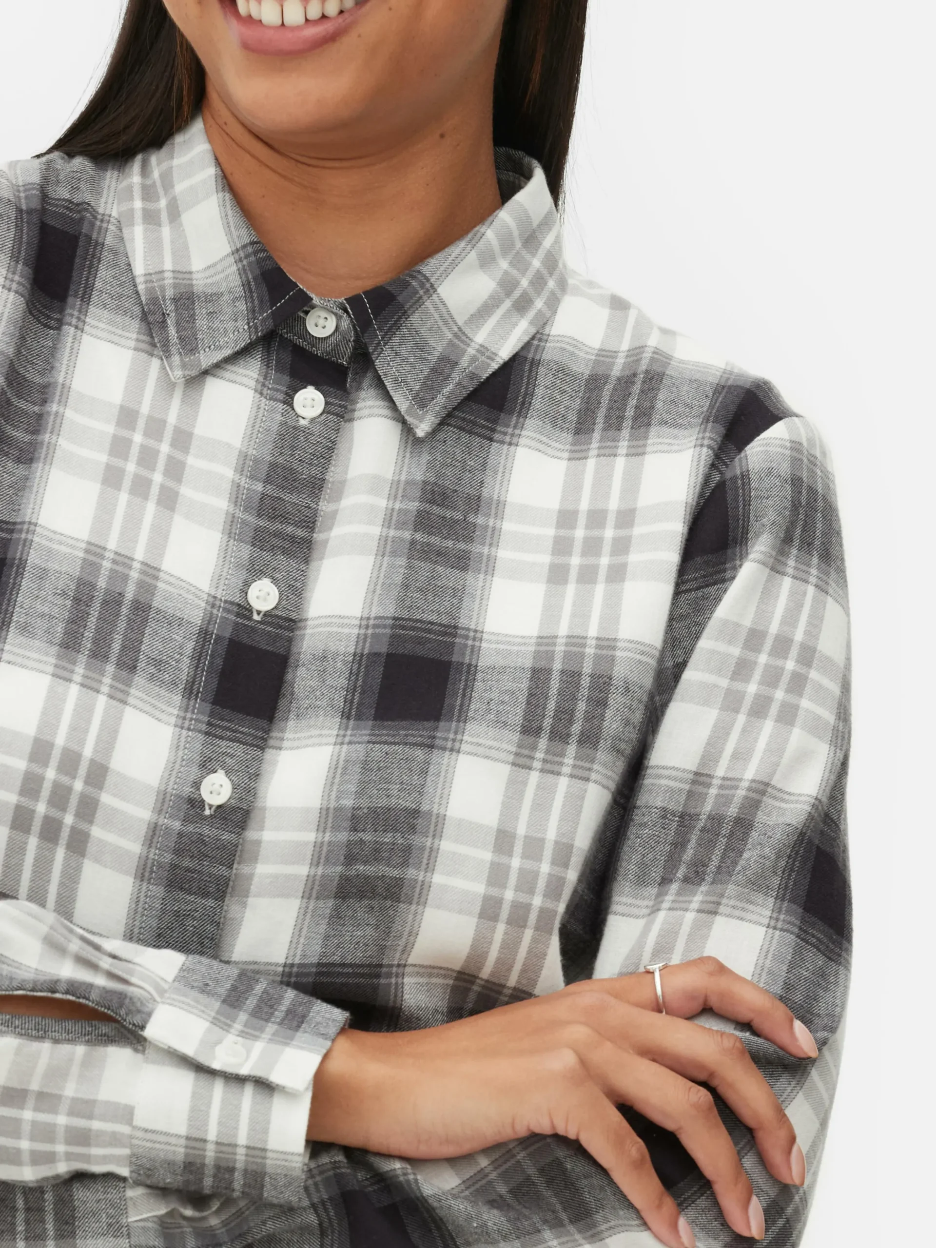 Camisa A Cuadros Con Botones