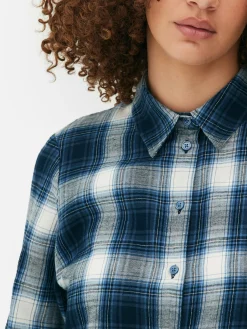 Camisa A Cuadros Con Botones