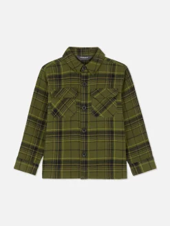 Camisa A Cuadros Con Botones