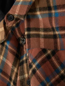 Camisa A Cuadros Con Capucha